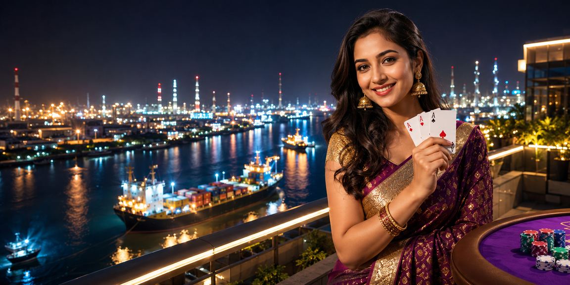 বাংলাদেশের গ্যাসিপুরে পোকার গেম খেলছেন একজন মডেল
